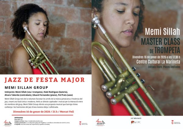 Cartell jazz festa major 2026 Memi Sillah