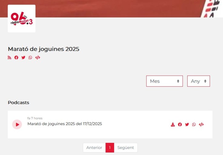 Marato joguines podcast 2025