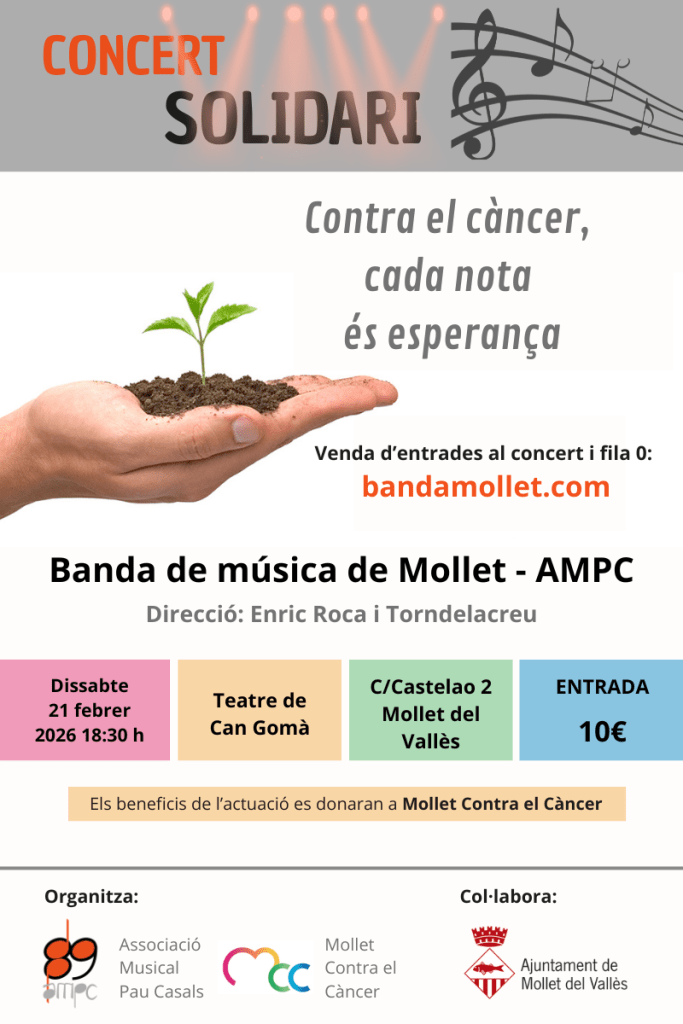 Concert Mollet contra el cancer 2026